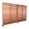 Moe's Home Collection Damani Screen - Brown - Front Side Angle - Moe's Home Collection Damani Screen - Brown - Front Side Angle