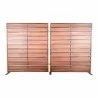 Moe's Home Collection Damani Screen - Brown - Front Angle - Moe's Home Collection Damani Screen - Brown - Front Angle