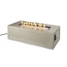 Outdoor Greatroom Company Linear Cove Fire Pit In Grey CF-1242-BLK - Lit
