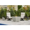 Outdoor Greatroom Company Cove Trapezoid Fire Table 2424 Burne