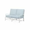 Bristol Loveseat in Canvas Skyline w/ Self Welt - Front Side Angle - Bristol Loveseat in Canvas Skyline w/ Self Welt - Front Side Angle