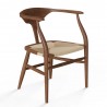 Aeon Peking Dining Chair American Ash Stained Walnut / Natural Papercord - Aeon Peking Dining Chair American Ash Stained Walnut / Natural Papercord