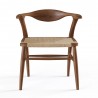Aeon Shanghai Dining Chair American Ash Stained Walnut / Natural Papercord - Aeon Shanghai Dining Chair American Ash Stained Walnut / Natural Papercord