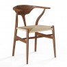 Aeon Maoming Dining Chair American Ash Stained Walnut / Natural Papercord - Aeon Maoming Dining Chair American Ash Stained Walnut / Natural Papercord
