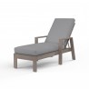 Laguna Chaise Lounge in Canvas Granite, No Welt - Front Side Angle