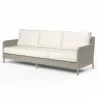 Manhattan Sofa in Linen Canvas w/ Self Welt - Front Side Angle - Manhattan Sofa in Linen Canvas w/ Self Welt - Front Side Angle