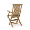 Anderson Teak Bristol Folding Armchair Back View - Anderson Teak Bristol Folding Armchair Back View