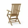 Anderson Teak Bristol Folding Armchair Back View - Anderson Teak Bristol Folding Armchair Back View