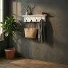 NovaSolo Halifax Mahogany Wood 4 Hook Coat Rack - Lifestyle - NovaSolo Halifax Mahogany Wood 4 Hook Coat Rack - Lifestyle