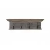Nova Solo Halifax 4-Hook Coat Rack - Black White Antique - Front - Nova Solo Halifax 4-Hook Coat Rack - Black White Antique - Front