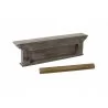 Nova Solo Halifax 4-Hook Coat Rack - Black White Antique - Angled Side - Nova Solo Halifax 4-Hook Coat Rack - Black White Antique - Angled Side