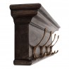 Nova Solo Halifax Mindi 4 Hook Coat Rack - Closeup Side Angle