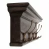 Nova Solo Halifax Mindi 4 Hook Coat Rack - Closeup Side Angle - Nova Solo Halifax Mindi 4 Hook Coat Rack - Closeup Side Angle