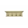 Nova Solo Halifax 4-Hook Coat Rack - Yellow Black Antique - Front - Nova Solo Halifax 4-Hook Coat Rack - Yellow Black Antique - Front
