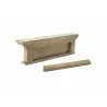 Nova Solo Halifax 4-Hook Coat Rack - Yellow Black Antique - Angled Side - Nova Solo Halifax 4-Hook Coat Rack - Yellow Black Antique - Angled Side