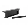 Nova Solo Halifax 4-Hook Coat Rack - Black White Antique - Angled Side - Nova Solo Halifax 4-Hook Coat Rack - Black White Antique - Angled Side