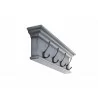 Nova Solo Halifax 4-Hook Coat Rack - Blue Black - Angled Close-Up - Nova Solo Halifax 4-Hook Coat Rack - Blue Black - Angled Close-Up