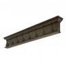 Nova Solo Halifax 8 Hook Coat Rack in Green - Front Side Angle