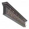 Nova Solo Halifax Mindi 8 Hook Coat Rack - Front Side Angle