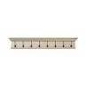 Blue Yellow Antique - Nova Solo Halifax 8-Hook Coat Rack - Front - Blue Yellow Antique - Nova Solo Halifax 8-Hook Coat Rack - Front
