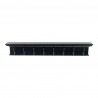 Nova Solo Halifax 8 Hook Coat Rack in Black - Front Angle