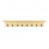 Nova Solo Halifax 8 Hook Coat Rack in Yellow - Front Angle