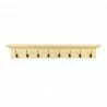 Nova Solo Halifax 8 Hook Coat Rack in Yellow - Front Angle - Nova Solo Halifax 8 Hook Coat Rack in Yellow - Front Angle