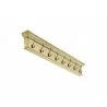 Yellow Brown Antique - Nova Solo Halifax 8-Hook Coat Rack - Angled - Yellow Brown Antique - Nova Solo Halifax 8-Hook Coat Rack - Angled