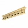 Nova Solo Halifax 8 Hook Coat Rack in Yellow - Front Side Angle - Nova Solo Halifax 8 Hook Coat Rack in Yellow - Front Side Angle