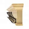 Nova Solo Halifax 8 Hook Coat Rack in Yellow - Closeup Front Side Angle