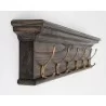 Nova Solo Halifax Mindi 6 Hook Coat Rack - Front Side Angle - Nova Solo Halifax Mindi 6 Hook Coat Rack - Front Side Angle