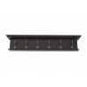 Nova Solo Halifax 6-Hook Coat Rack - Front - Black White Antique