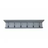 Nova Solo Halifax 6-Hook Coat Rack - Front - Blue Black - Nova Solo Halifax 6-Hook Coat Rack - Front - Blue Black