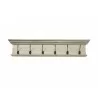Nova Solo Halifax 6-Hook Coat Rack - Front - White Rustic  - Nova Solo Halifax 6-Hook Coat Rack - Front - White Rustic 