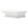 Nova Solo Halifax Floating Wall Shelf 40cm in White - Angled View