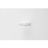 Nova Solo Halifax Floating Wall Shelf 40cm in White - Angled Small