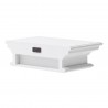 Nova Solo Halifax Floating Wall Shelf 40cm in White - Angled Back View