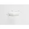 Nova Solo Floating Wall Shelf - Short - Dimensions - Nova Solo Floating Wall Shelf - Short - Dimensions