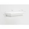 Floating Wall Shelf - Medium - Dimensions - Floating Wall Shelf - Medium - Dimensions