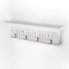 Nova Solo Skansen 4 Hook Coat Rack - Angled