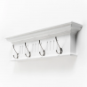 Nova Solo Skansen 4 Hook Coat Rack - Angled