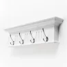 Nova Solo Skansen 4 Hook Coat Rack - Angled - Nova Solo Skansen 4 Hook Coat Rack - Angled