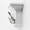 Nova Solo Skansen 4 Hook Coat Rack - Side View