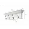Nova Solo Skansen 4 Hook Coat Rack - Dimension - Nova Solo Skansen 4 Hook Coat Rack - Dimension