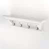 Nova Solo Skansen 4 Hook Coat Rack - Top Angled - Nova Solo Skansen 4 Hook Coat Rack - Top Angled