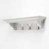 Nova Solo Skansen 4 Hook Coat Rack - Side Angled