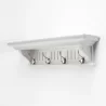 Nova Solo Skansen 4 Hook Coat Rack - Side Angled - Nova Solo Skansen 4 Hook Coat Rack - Side Angled