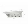 Nova Solo Skansen 4 Hook Coat Rack - Dimension - Nova Solo Skansen 4 Hook Coat Rack - Dimension