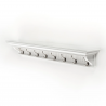 Nova Solo Skansen 8 Hook Coat Rack - Angled View
