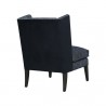 Sunpan Kenzo Lounge Chair in Fuego Navy - Abbington Navy - Back Side Angle